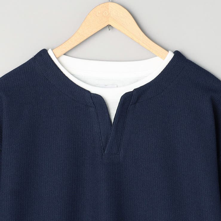 スキッパーレイヤードロングTシャツ | coen【men】 | 詳細画像18 