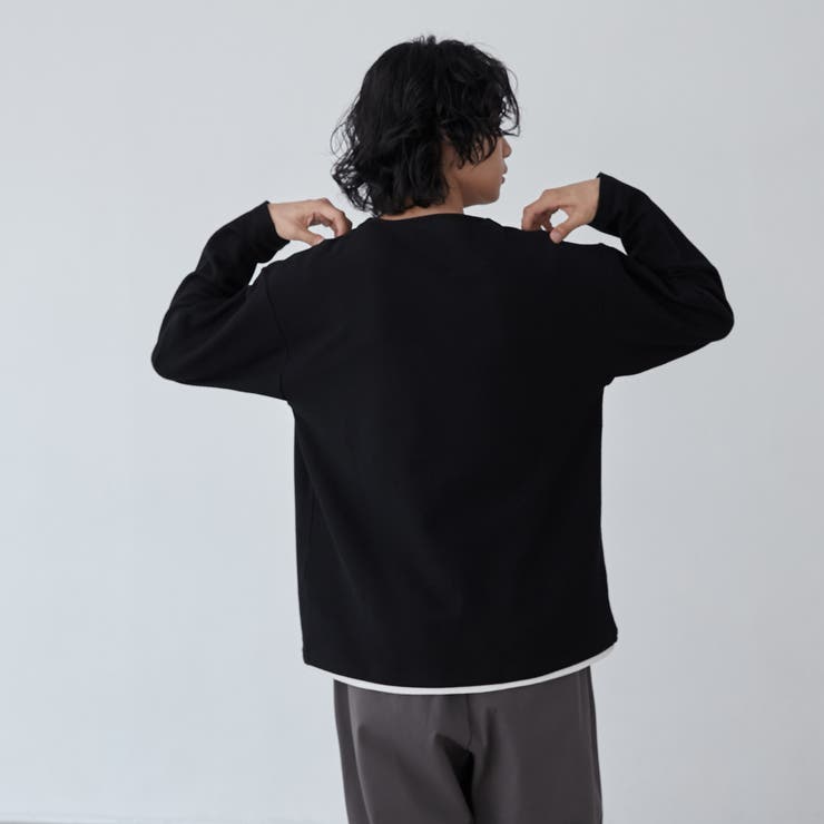 スキッパーレイヤードロングTシャツ | coen【men】 | 詳細画像6 