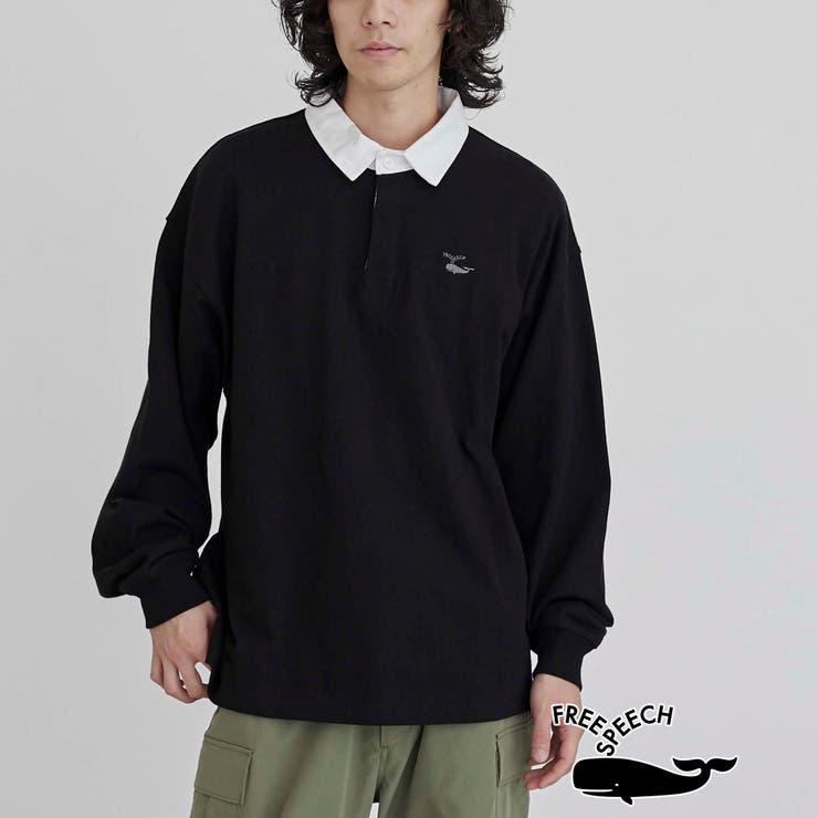 BLACK | FreeSpeech（フリースピーチ）別注ラガーシャツ | coen【men】