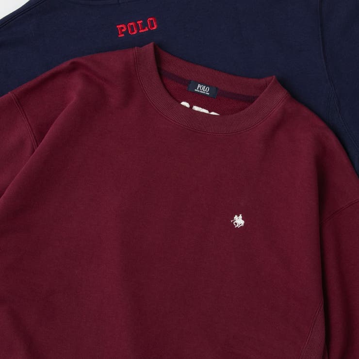 WINE | POLO BCS（ポロ・ビーシーエス）ロゴ刺繍スウェット | coen【men】
