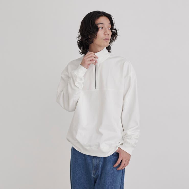 【WELLTECT】ハーフジップスウェットプルオーバー | coen【men】 | 詳細画像8 