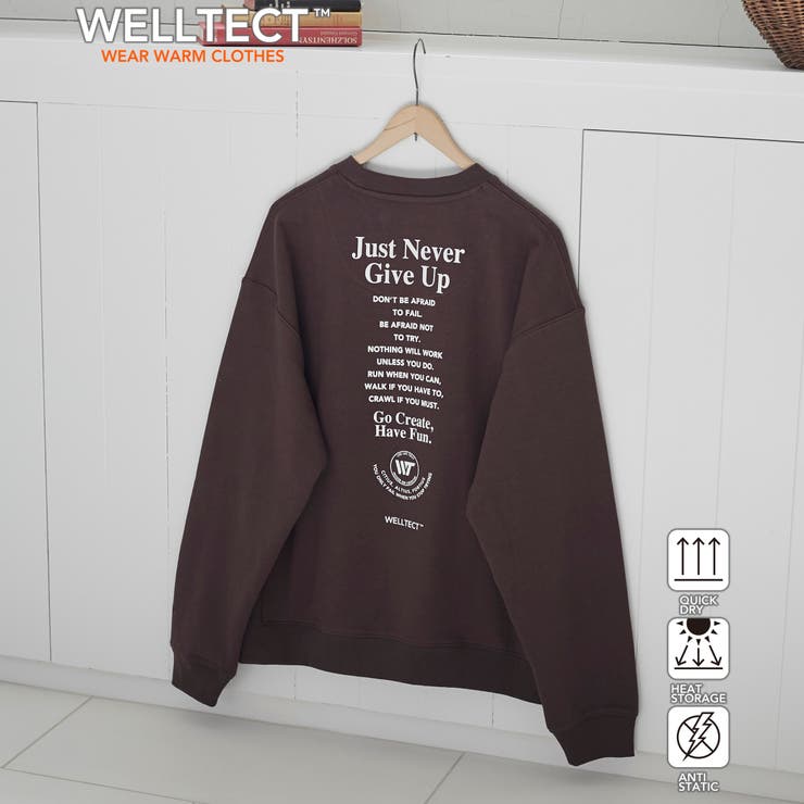 DK.BROWN | 【WELLTECT】 ロゴプリントクルーネックスウェット | coen【men】