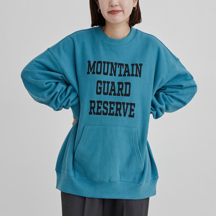 TURQUOISE | カンガルーポケットプリントスウェット | coen【men】