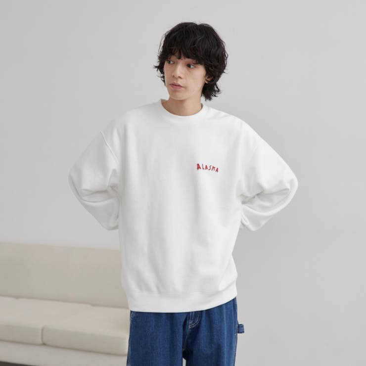 刺繍風発泡プリントクルーネックスウェット | coen【men】 | 詳細画像12 