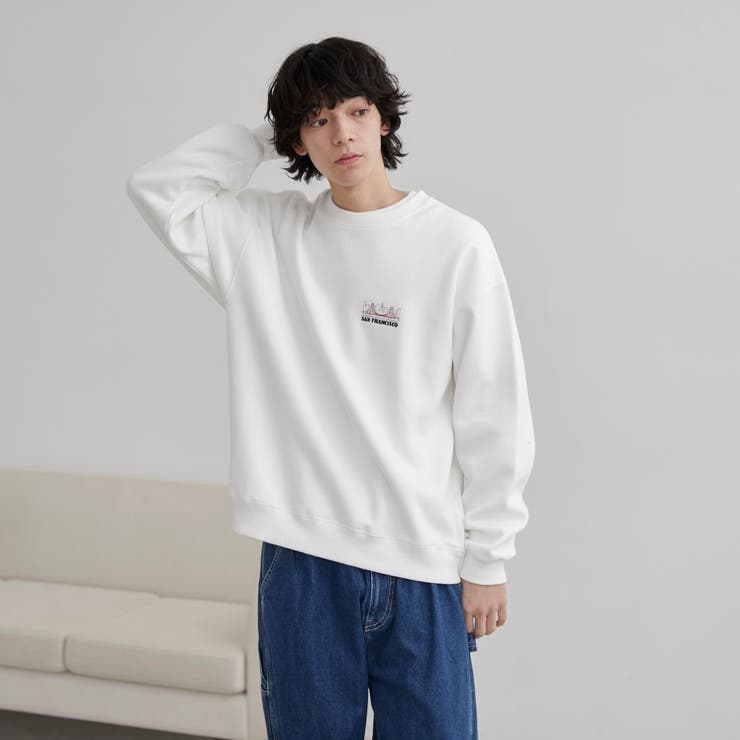 ワンポイント刺繍カノコスウェット | coen【men】 | 詳細画像2