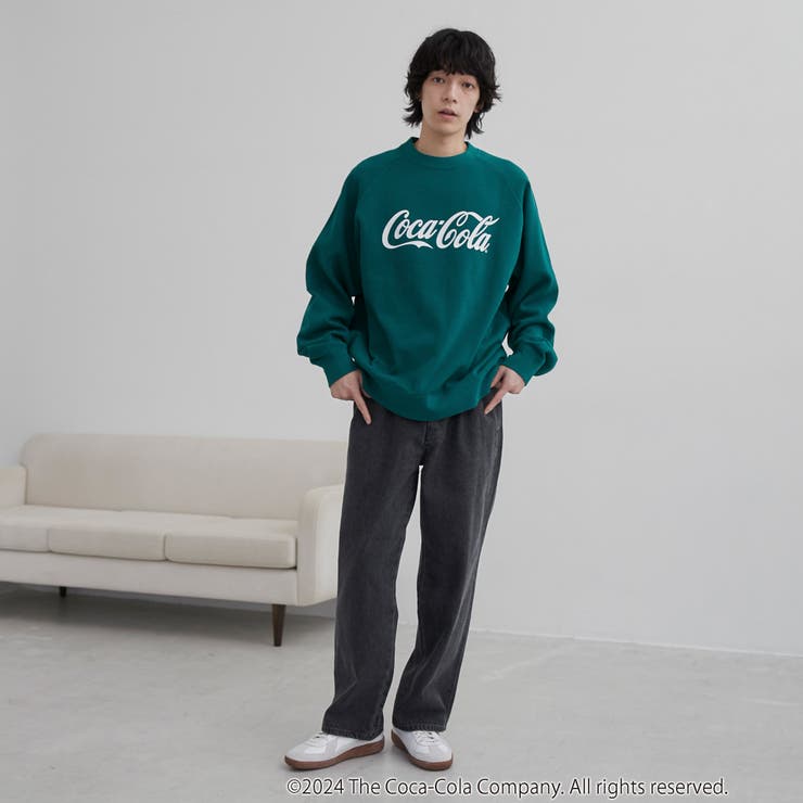 Coca-Cola ロゴクルーネックスウェット[品番：COEW0006679