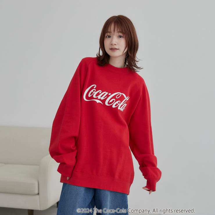 Coca-Cola ロゴクルーネックスウェット[品番：COEW0006679