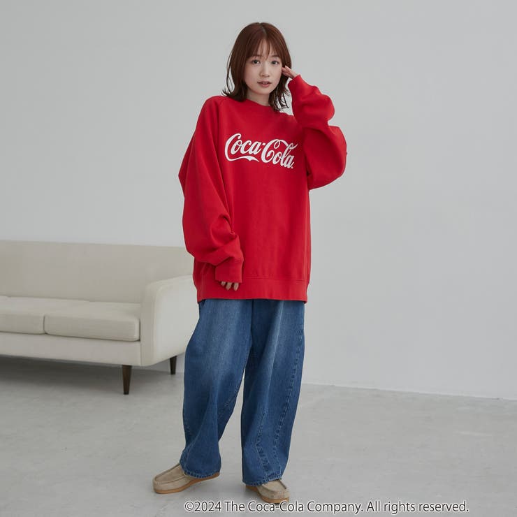 Coca-Cola ロゴクルーネックスウェット[品番：COEW0006679]｜coen【men