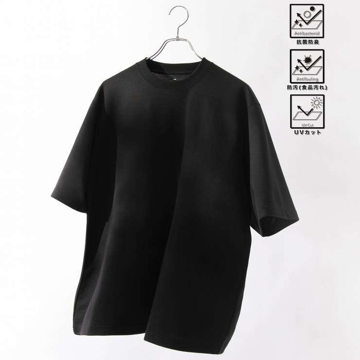 BLACK | クリーンプラスTシャツ【抗菌防臭・防汚（食品汚れ）・UVカット】 | coen【men】