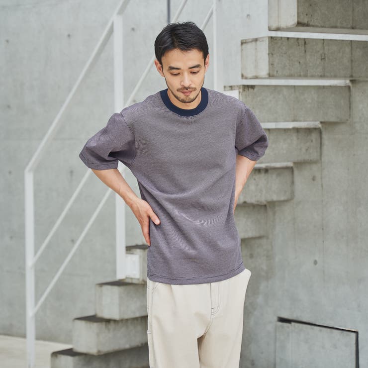クリーンプラスボーダーTシャツ【抗菌防臭・防汚（食品汚れ）・UVカット】 | coen【men】 | 詳細画像13 
