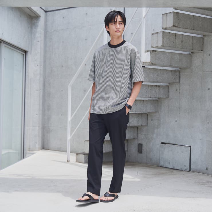 クリーンプラスボーダーTシャツ【抗菌防臭・防汚（食品汚れ）・UVカット】 | coen【men】 | 詳細画像3 