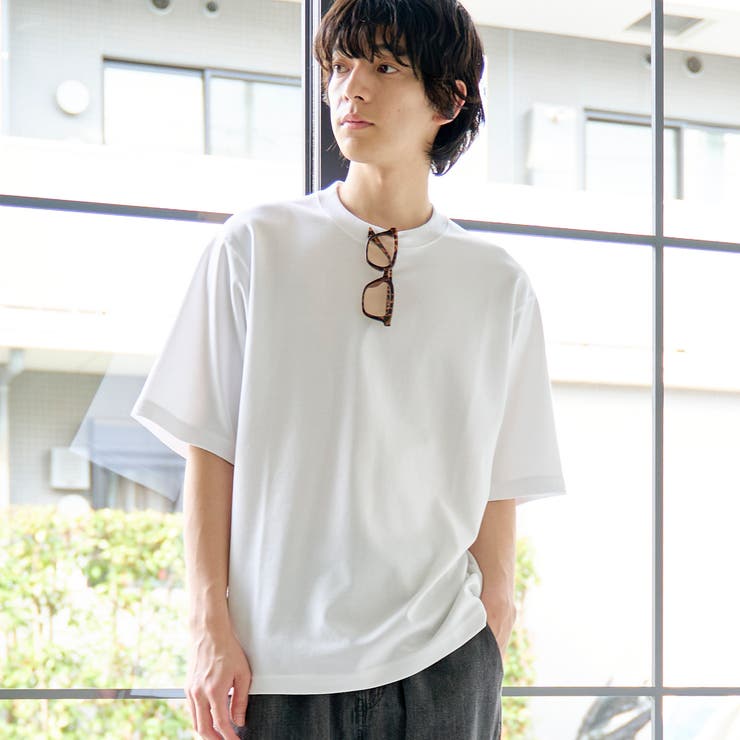 WHITE | クリーンプラスTシャツ ショートスリーブ【抗菌防臭 防汚（食品、衿部分の皮脂汚れ… | coen【men】