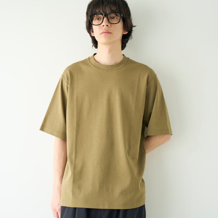 OLIVE | クリーンプラスTシャツ ショートスリーブ【抗菌防臭 防汚（食品、衿部分の皮脂汚れ… | coen【men】