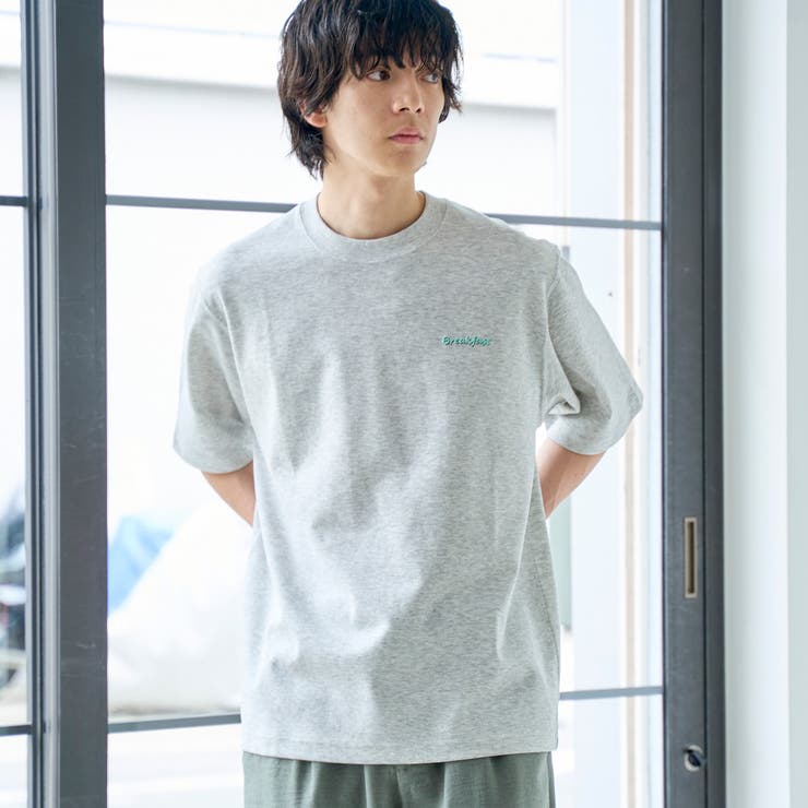 LT.GRAY | クリーンプラスロゴTシャツ ショートスリーブ【抗菌防臭、防汚（食品、衿部分の皮脂… | coen【men】