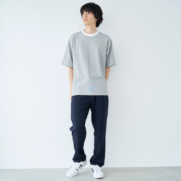 クリーンプラスボーダーTシャツ ショートスリーブ【抗菌防臭 防汚（食品、衿部分の… | coen【men】 | 詳細画像2 