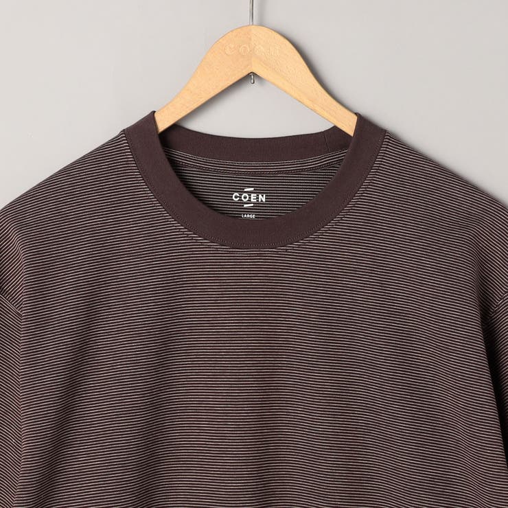 クリーンプラスボーダーTシャツ ショートスリーブ【抗菌防臭 防汚（食品、衿部分の… | coen【men】 | 詳細画像33 