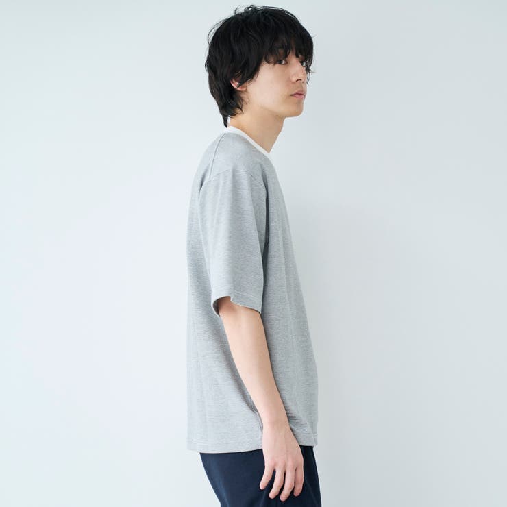 クリーンプラスボーダーTシャツ ショートスリーブ【抗菌防臭 防汚（食品、衿部分の… | coen【men】 | 詳細画像6 