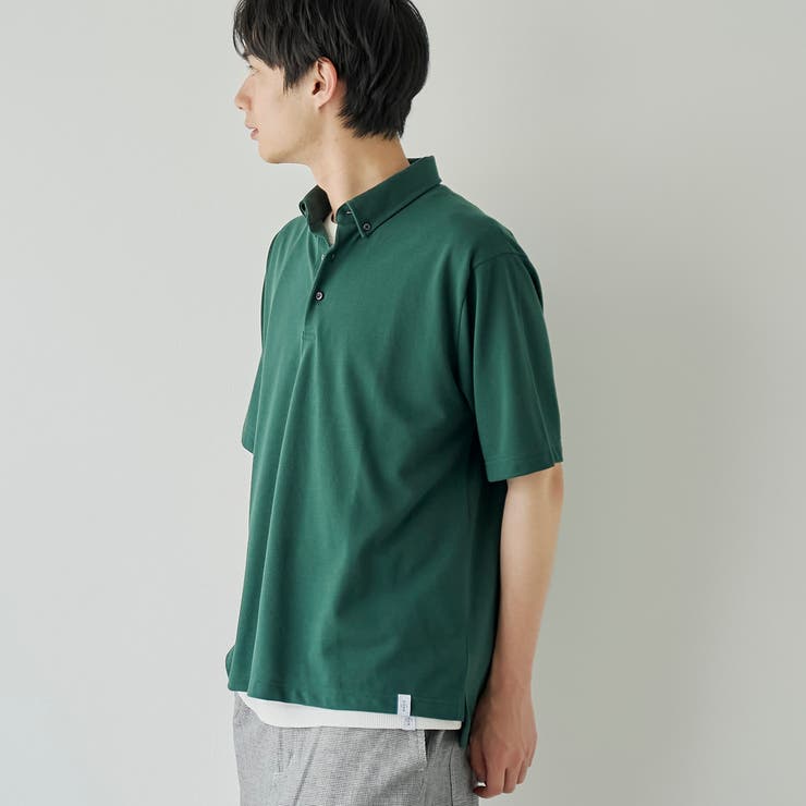 DK.GREEN | 【防汚、抗菌防臭 、UVカット】クリーンプラスカノコポロシャツ | coen【men】