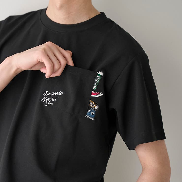 【WEB限定】converse （コンバース）ポケット付刺繍Ｔシャツ | coen【men】 | 詳細画像10 