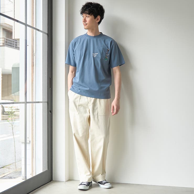 【WEB限定】converse （コンバース）ポケット付刺繍Ｔシャツ | coen【men】 | 詳細画像11 