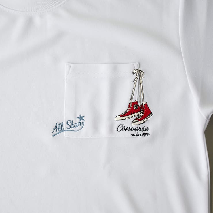 【WEB限定】converse （コンバース）ポケット付刺繍Ｔシャツ | coen【men】 | 詳細画像18 