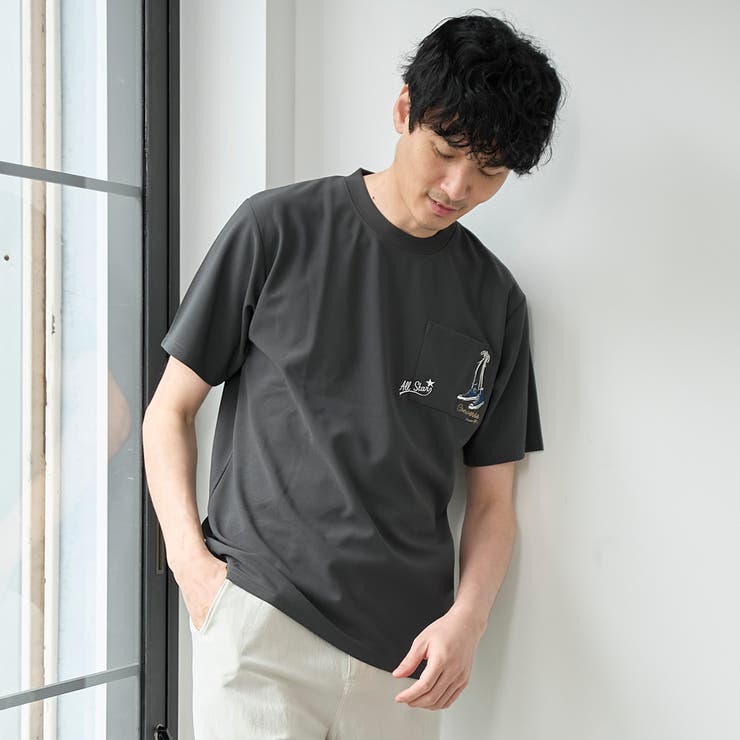 【WEB限定】converse （コンバース）ポケット付刺繍Ｔシャツ | coen【men】 | 詳細画像22 