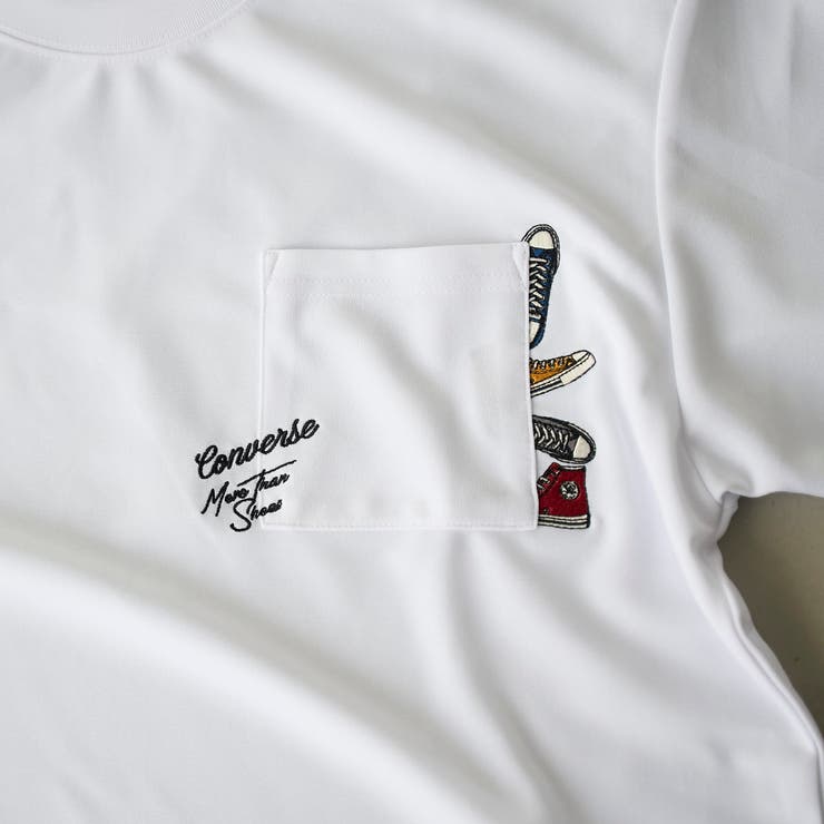 【WEB限定】converse （コンバース）ポケット付刺繍Ｔシャツ | coen【men】 | 詳細画像3 