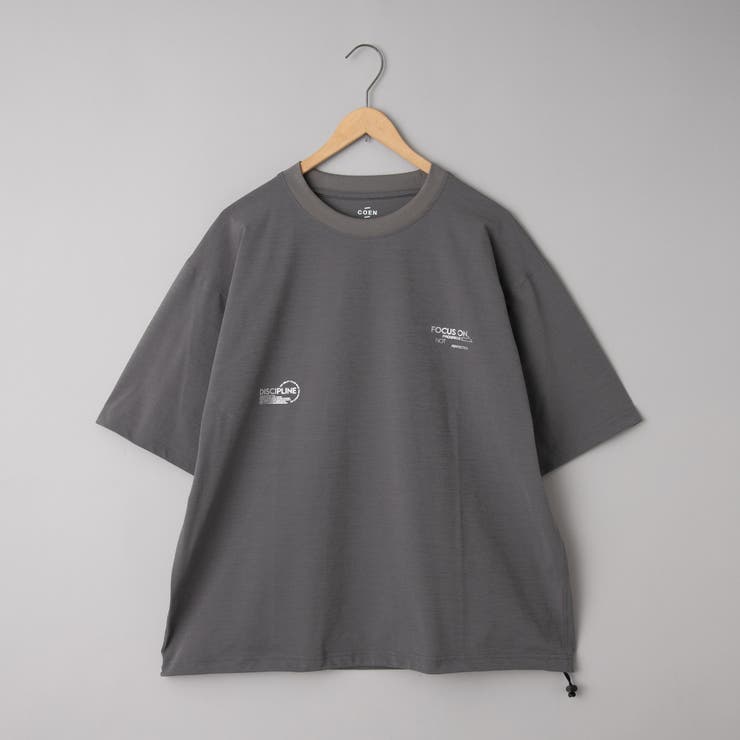 DK.GRAY | コンフォートリフレクタープリントTシャツ | coen【men】