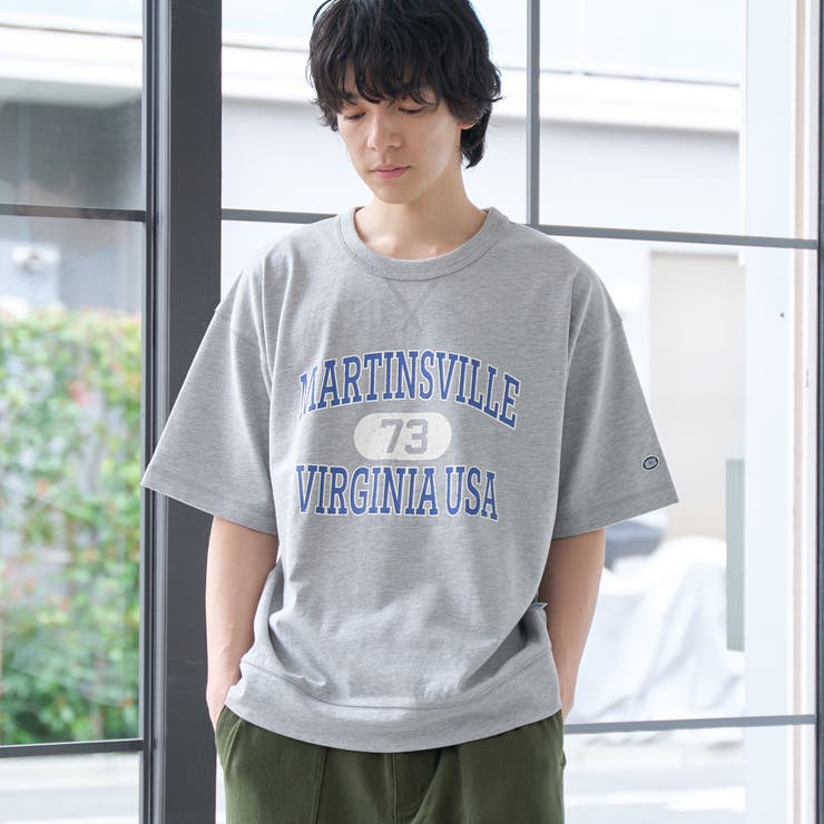 MD.GRAY | DISCUS（ディスカス）別注カレッジスウェットTシャツ | coen【men】