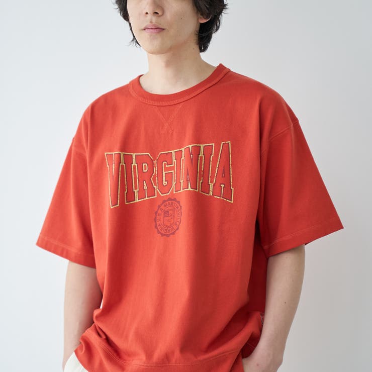 RED | DISCUS（ディスカス）別注カレッジスウェットTシャツ | coen【men】