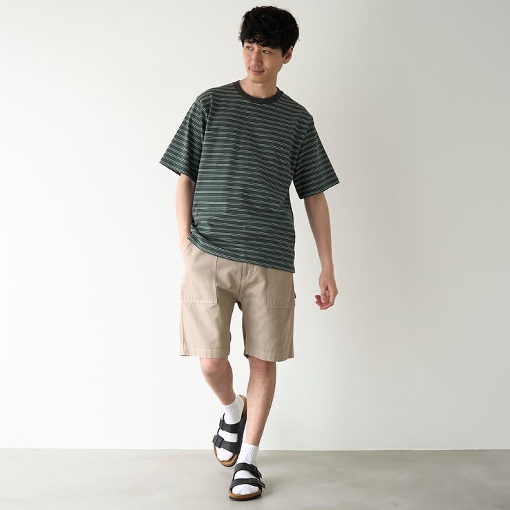 RepurヘビーコットンボーダーTシャツ【抗菌性、消臭性】 | coen【men】 | 詳細画像11 