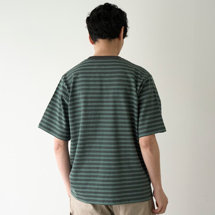 RepurヘビーコットンボーダーTシャツ【抗菌性、消臭性】 | coen【men】 | 詳細画像14 
