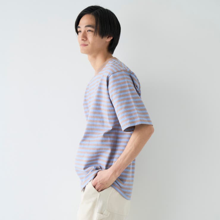 RepurヘビーコットンボーダーTシャツ【抗菌性、消臭性】 | coen【men】 | 詳細画像24 