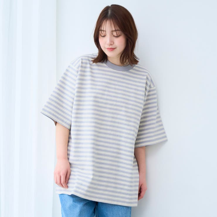 RepurヘビーコットンボーダーTシャツ【抗菌性、消臭性】 | coen【men】 | 詳細画像4 