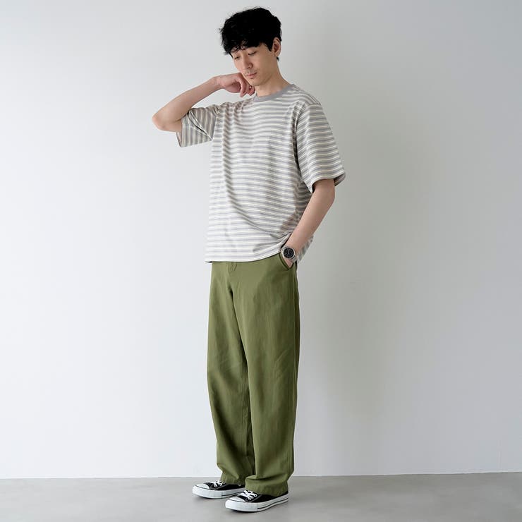 RepurヘビーコットンボーダーTシャツ【抗菌性、消臭性】 | coen【men】 | 詳細画像7 