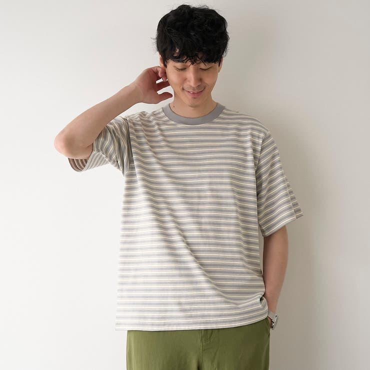 RepurヘビーコットンボーダーTシャツ【抗菌性、消臭性】 | coen【men】 | 詳細画像9 