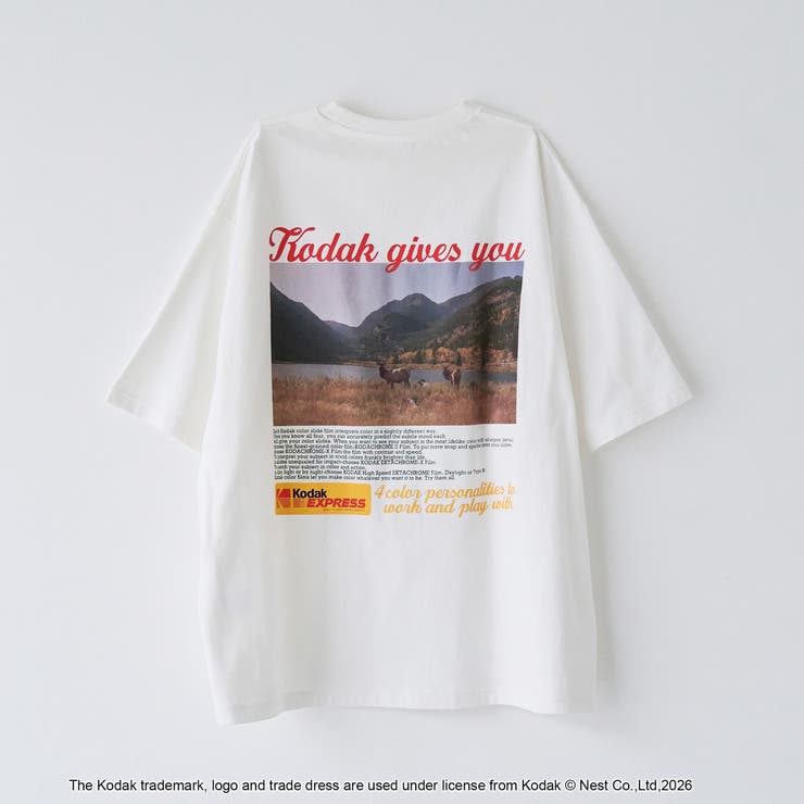 WHITE | 【Kodak/コダック】プリント ショートスリーブTシャツ | coen【men】