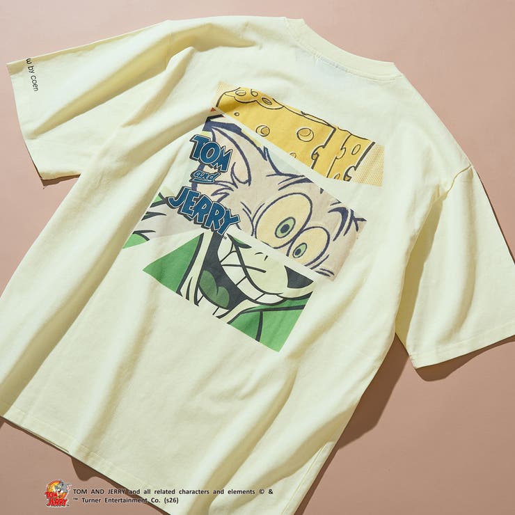 YELLOW | TOM and JERRY （トムとジェリー）ヴィンテージライクTシャツ | coen【men】