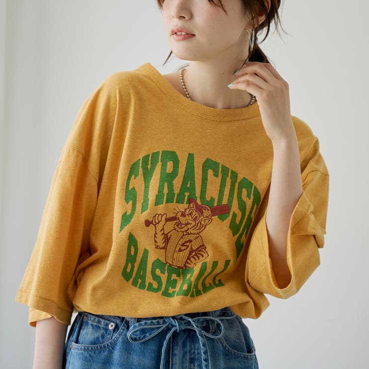 YELLOW | レトロスポーツTシャツ | coen【men】