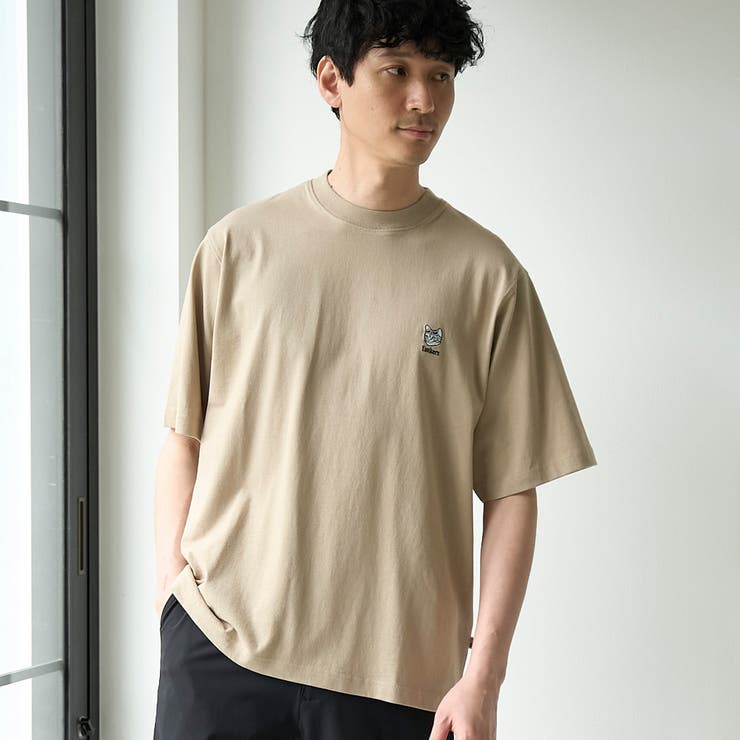BEIGE | USAコットンアニマル刺繍Ｔシャツ | coen【men】