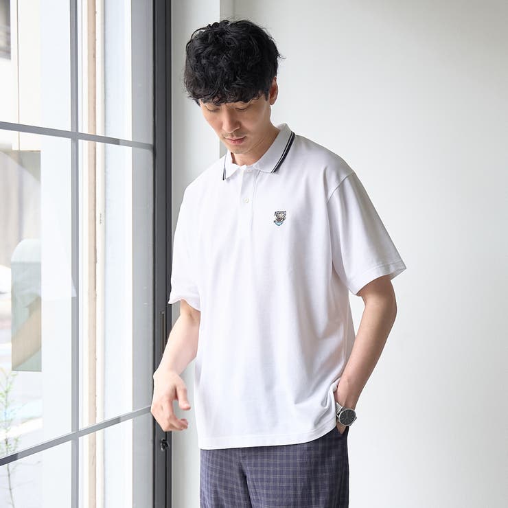 【接触冷感】カノコアニマル刺繍ポロシャツ | coen【men】 | 詳細画像4 