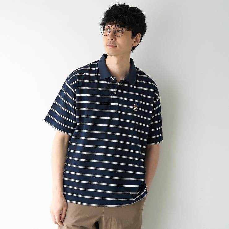 【接触冷感】カノコアニマルシシュウボーダーポロシャツ | coen【men】 | 詳細画像11 
