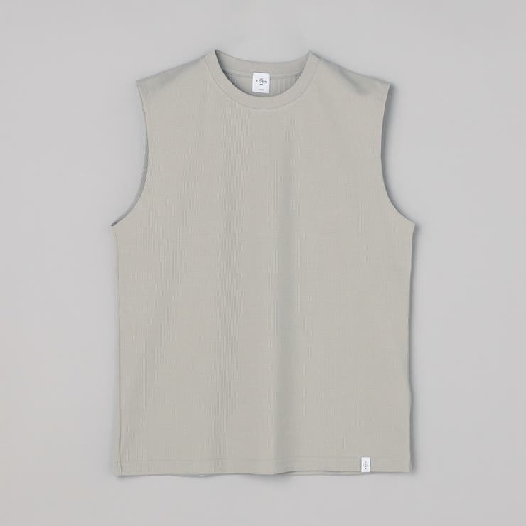 【形態回復性・ストレッチ性】SOLOTEX(R) ワッフルノースリーブTシャツ | coen【men】 | 詳細画像13 