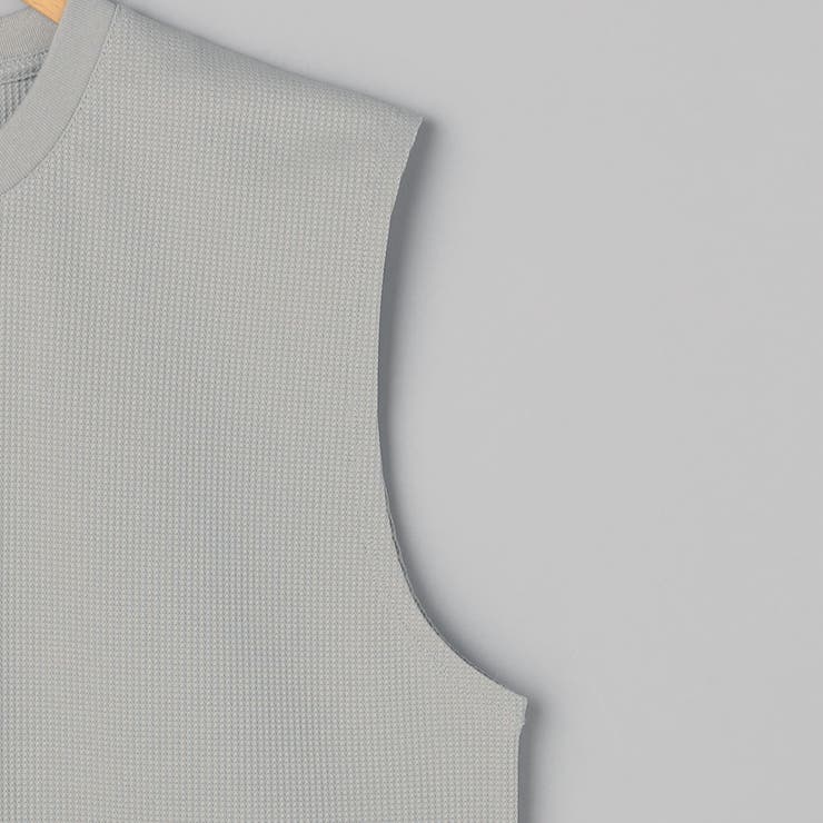 【形態回復性・ストレッチ性】SOLOTEX(R) ワッフルノースリーブTシャツ | coen【men】 | 詳細画像16 
