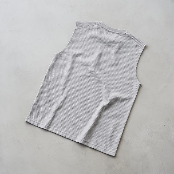 【形態回復性・ストレッチ性】SOLOTEX(R) ワッフルノースリーブTシャツ | coen【men】 | 詳細画像7 