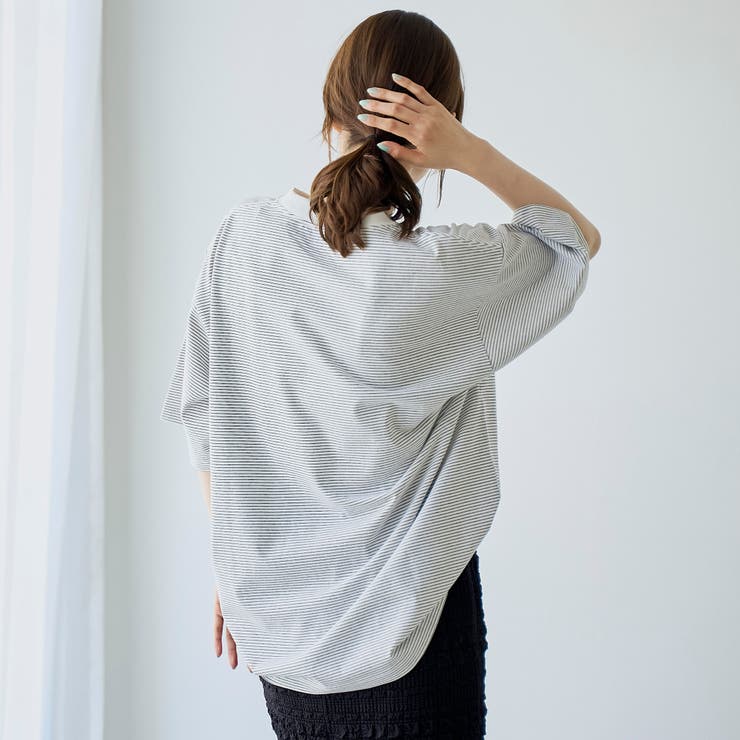 Penneys×WELLTECT別注細ボーダーTシャツ【UVカット 接触冷感 吸… | coen【men】 | 詳細画像6 