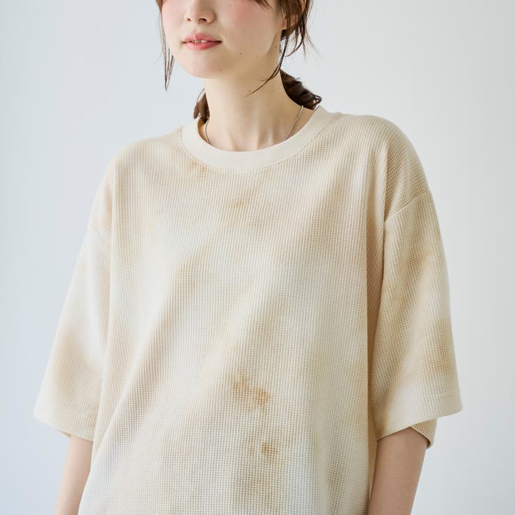 NATURAL | タイダイワッフルＴシャツ | coen【men】