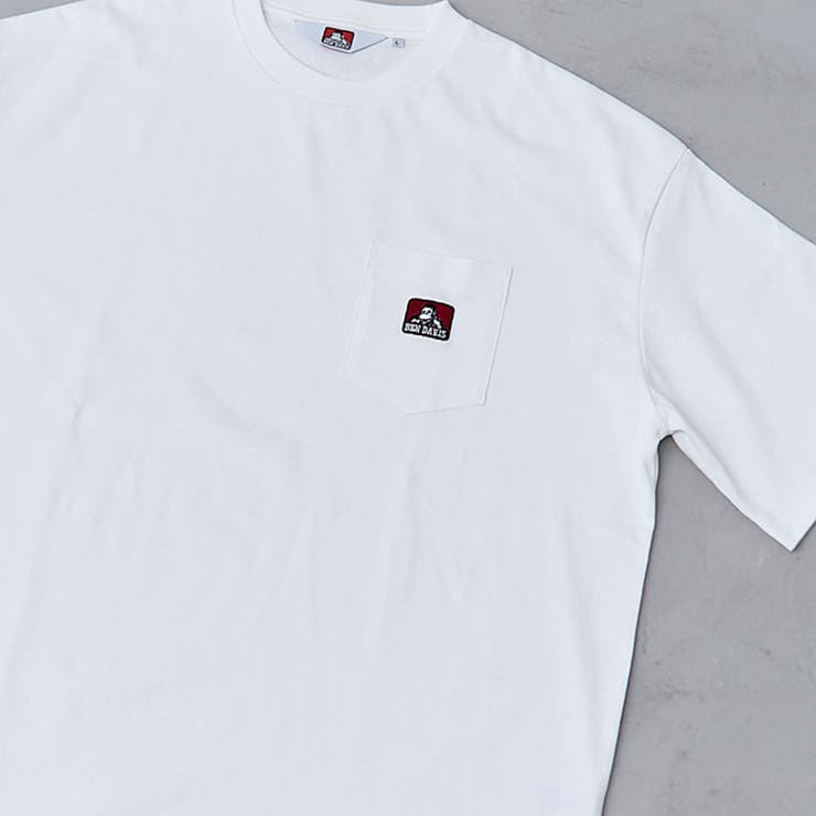 WHITE | BEN DAVIS（ベンデイビス）ワンポイント刺繍Tシャツ | coen【men】