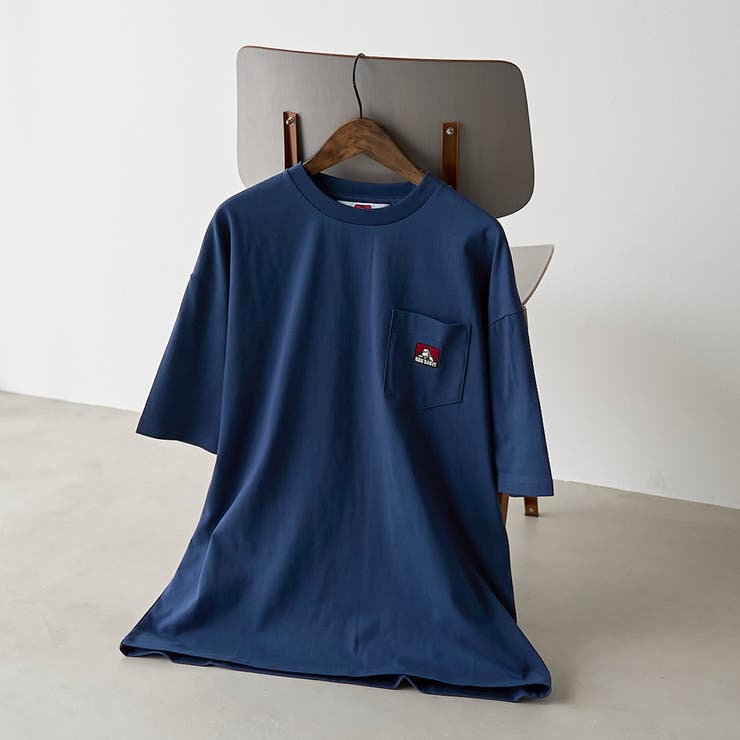 NAVY | BEN DAVIS（ベンデイビス）ワンポイント刺繍Tシャツ | coen【men】