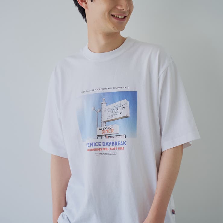西海岸フォトプリントTシャツ | coen【men】 | 詳細画像1 